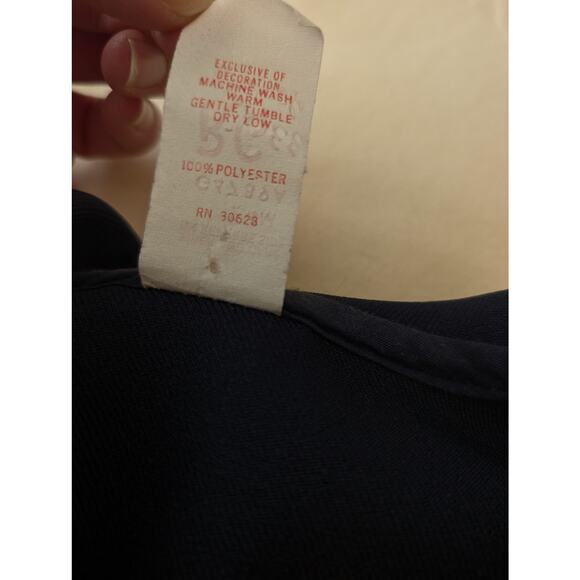 Lot of 3 Vintage 1980s Girls Dresses Sailor Ruffles Made in USA Holidays Size 2T - Picture 14 of 14